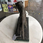 Bronze Gun Dog On Marble Base