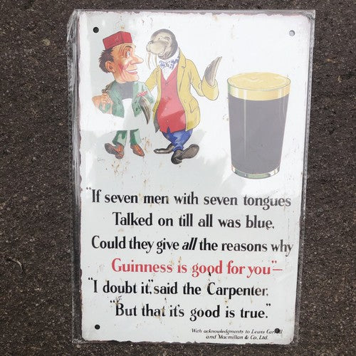 Guinness Is Good For You Metal Sign