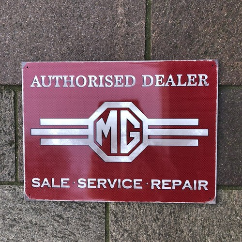 MG Metal Sign