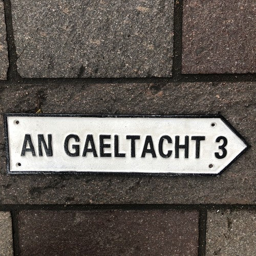 An Gaeltacht Cast Iron Sign Large