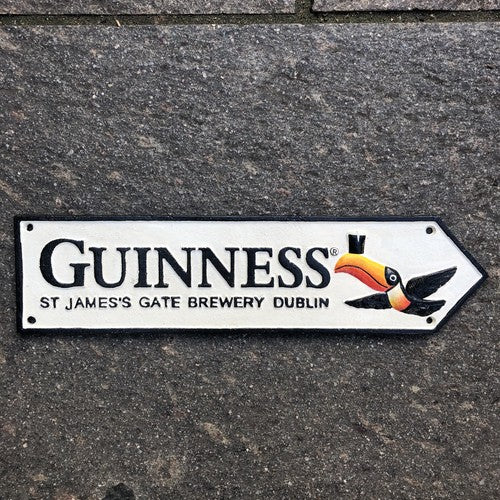 Guinness St Jamesâs Gate Cast Iron Sign