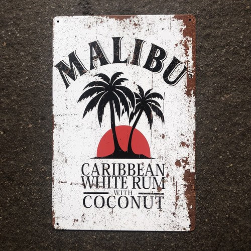 Malibu Metal Sign