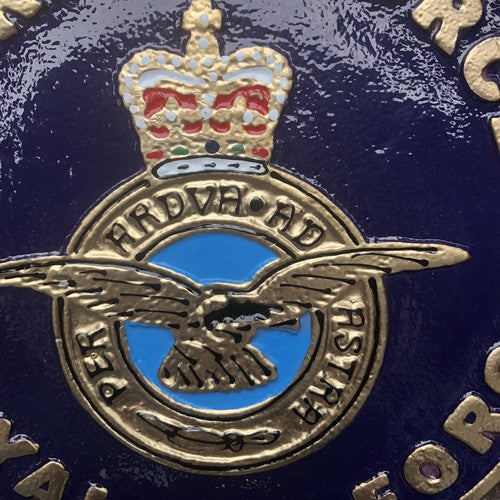 HM Armed forces Royal Air Force Cast Iron Sign