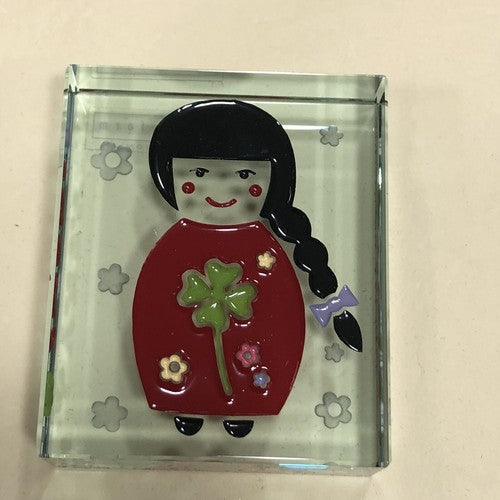 Spaceform Lucky Lady Glass Block Overseas Post Available