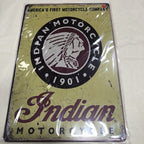 Indian Motorcycle Tin Sign