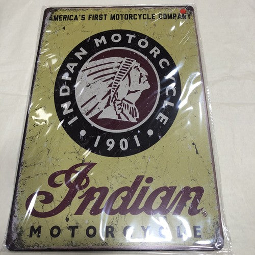 Indian Motorcycle Tin Sign