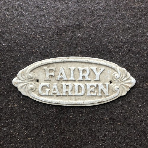 Fairy Garden Cast Iron Sign