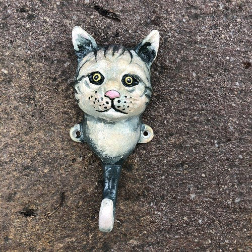 cat Cast Iron Hook