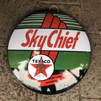 Sky Chief Texaco 40 Cms Domed Metal Sign