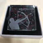 Spaceform Sagittarius Glass Block 3 Inches Square Boxed