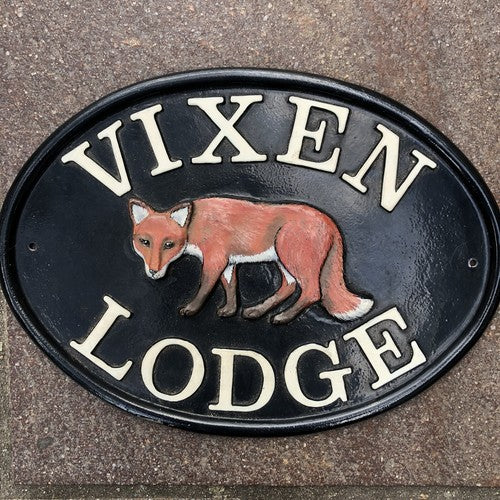 House Plaque Heavy cast Iron