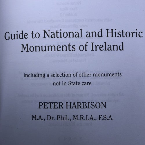 National And Historic Monuments Of Ireland By Peter Harrison