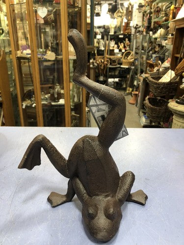Frog Doorstop Cast Iron