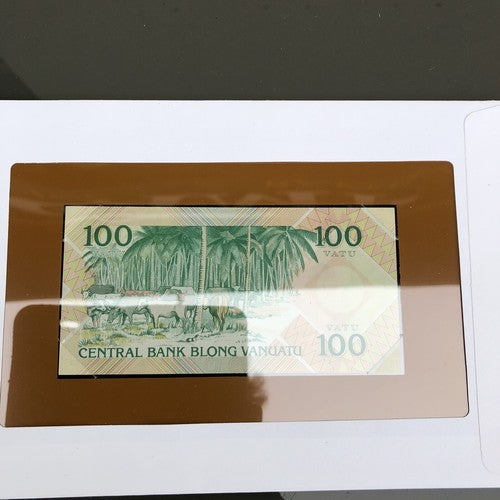 Vanuatu Franklin Mint Bank Note Overseas Post Available
