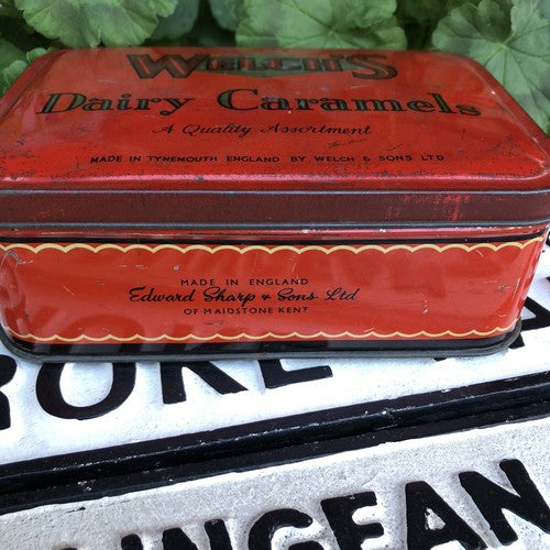 Welchâs Dairy Caramels Vintage Tin