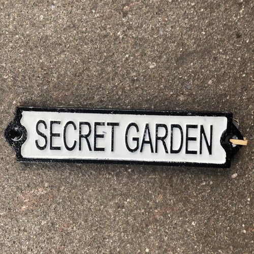 Secret Garden Cast Iron Sign