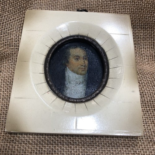 Portrait Reproduction Miniature Framed Slight Imperfection