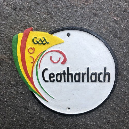 Carlow Crest Cast Iron Sign