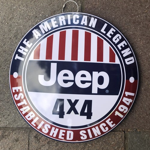 Jeep 40 Cms Dome Metal Sign