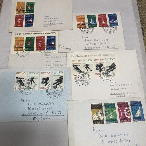 Summer & Winter 1972 Olympic Stamp First Day Covers