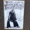 Janis Joplin Metal Sign