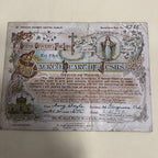 Abstinence Association Of The Sacred Heart Temperance Certificates Overseas Post