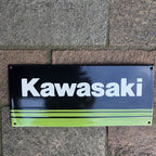 Kawasaki Enamel Sign
