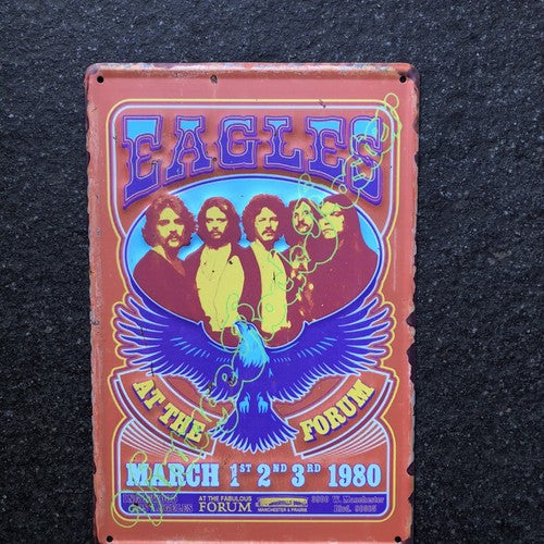 Eagles At The Forum 1980 Metal Sign