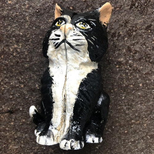 Cat Cast Iron Money Box Vintage Style