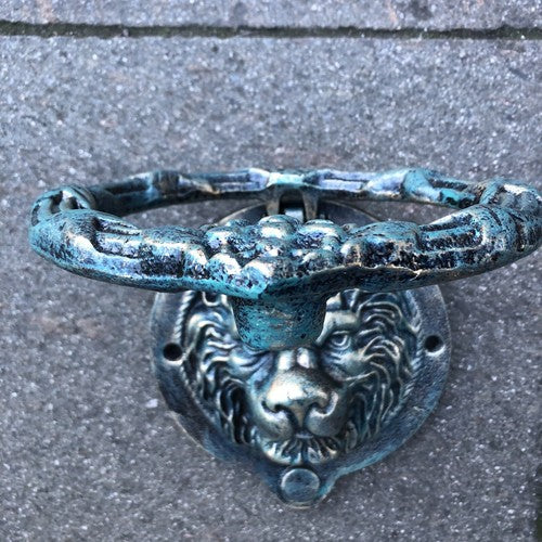 Door Knocker Lion Cast Iron