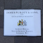 James Purdy Good Quality Enamel Sign