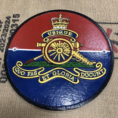 Ubique Quo Fad Et Gloria Ducunt Cast Iron Sign