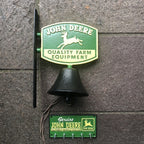 John Deere Cast Iron Bell & Key Rack