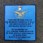 Never In The Field Of Human Conflict Cast Iron Sign