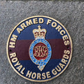 H M Armed Forces Royal Horse Guards Cast Iron Sign
