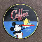 Mickys Really Swell Coffee Enamel Sign