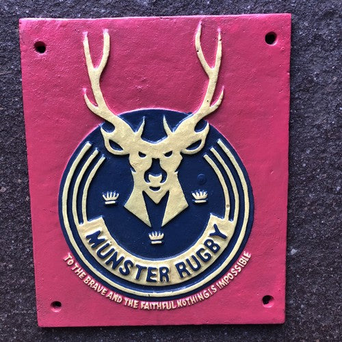 Munster Rugby Cast Iron Sign