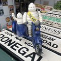 Michelin Man With Passenger In Side Car Cast Iron