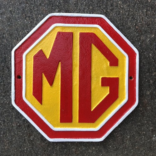 MG Cast Iron Sign