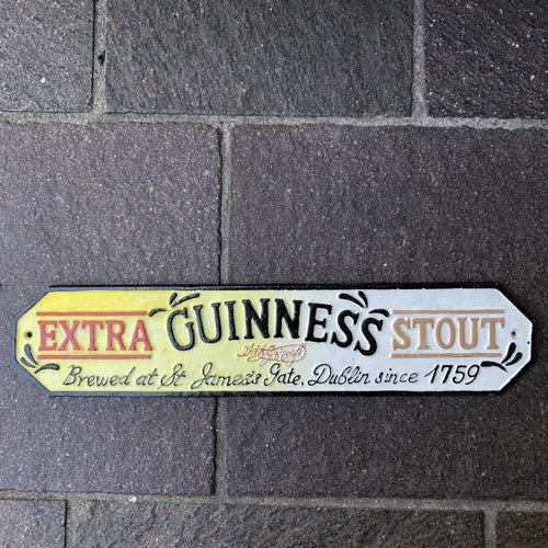 Guinness Extra Stout Cast Iron Sign