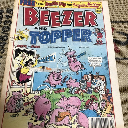 The Beeper and Topper 1990s Comic Of 5