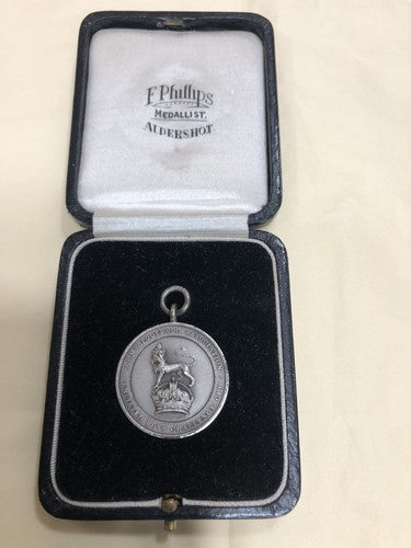 Cased British Army Football Association Enlisted Boys Challenge Cup Medal