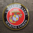 United States Marine Corps Dome Metal 40 Cms Sign