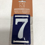 Enamel House Number 7 French Style