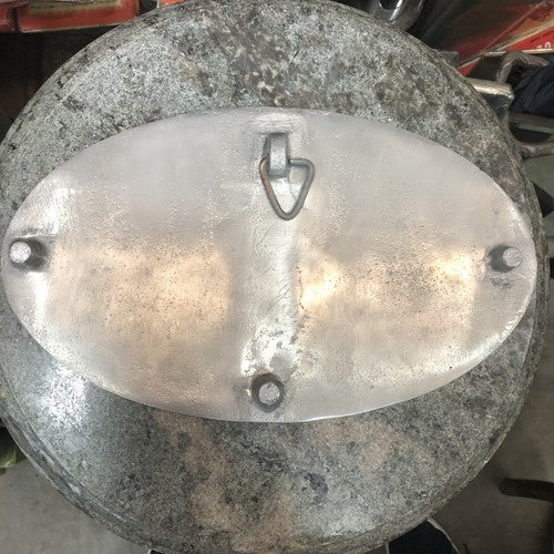 Land Rover polished Aluminium sign