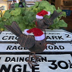 Pair Of Santa Robins