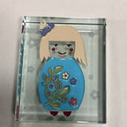 Spaceform Happy Lady Glass Block Overseas Post Available