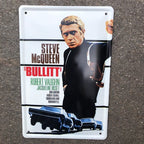 Steve McQueen Bullit Metal Sign