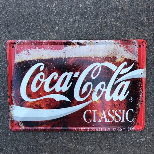 Coca Cola Classic Metal Sign