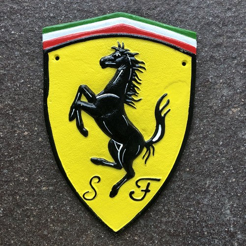 Ferrari Cast Iron Sign